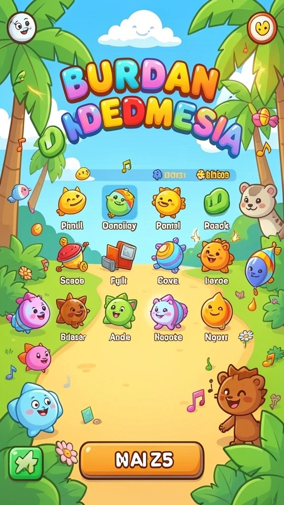 Berbagai karakter menarik yang bisa dipilih sesuai gaya bermain.