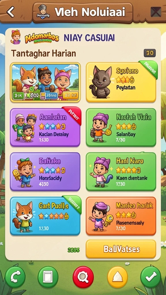 Tampilan awal aplikasi yang menarik dan ramah pengguna.