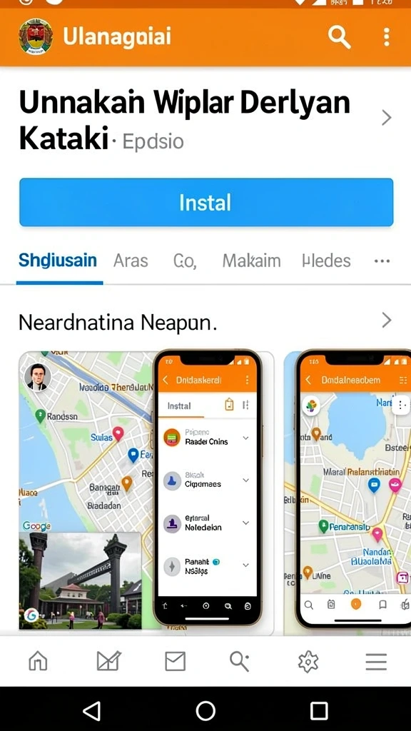 Salah satu permainan yang sedang berlangsung di dalam aplikasi.