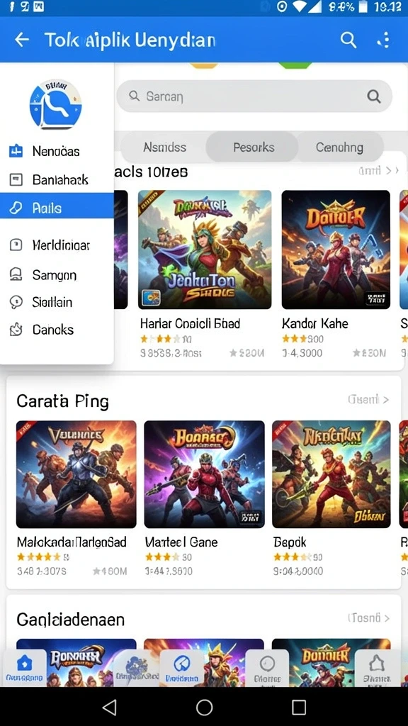 Screenshot menunjukkan interaksi komunitas antar pemain.