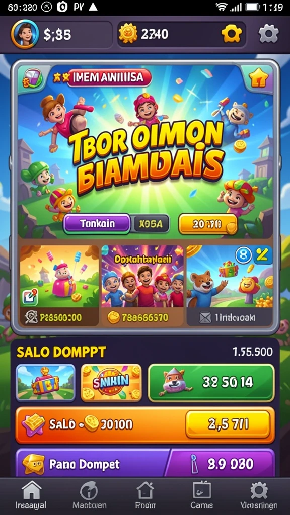 Tampilan utama aplikasi DAM88 yang menarik.