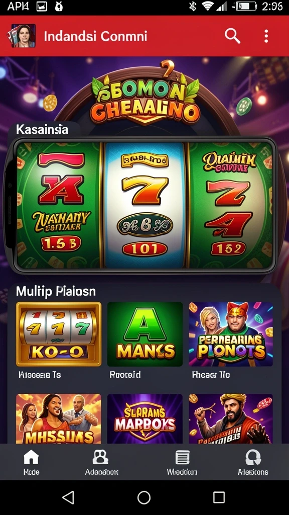 Tampilan layar utama yang menarik dan mudah dinavigasi.