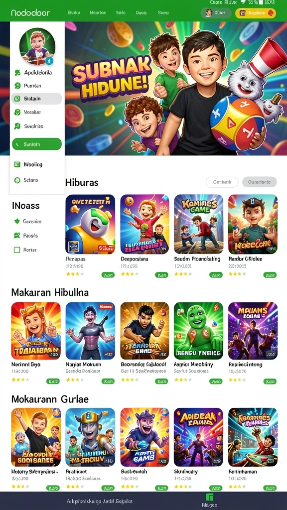 Screenshot dari salah satu level menantang.