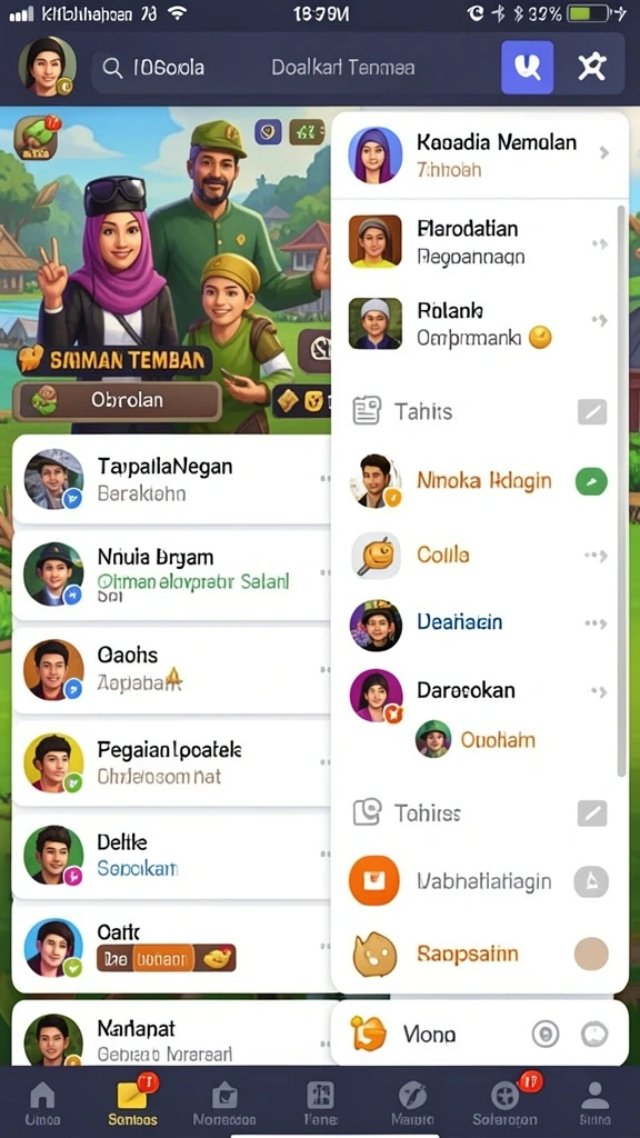 Banyak mode permainan yang seru untuk dicoba.
