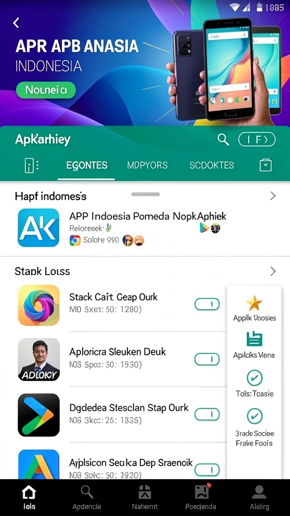 Tampilan antarmuka yang user-friendly.