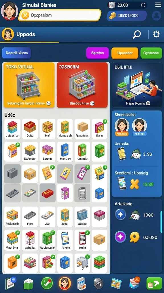 Screenshot dari level petualangan yang menantang.