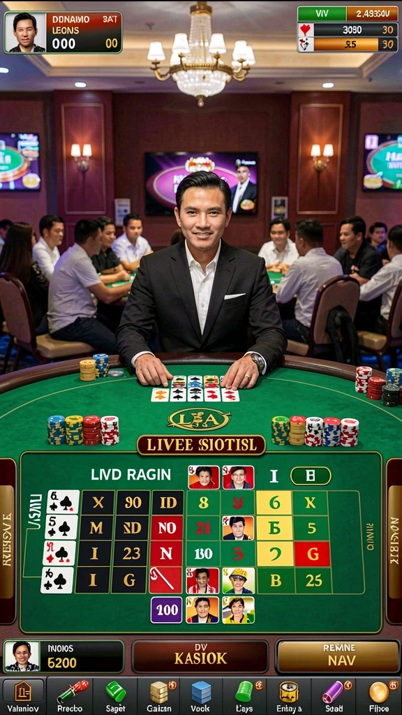 Desain grafis yang memukau dalam salah satu tema slot.