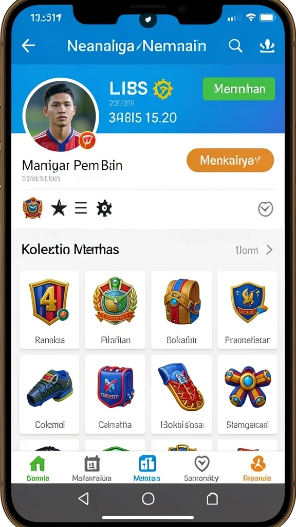 Karakter yang dapat disesuaikan dengan berbagai pilihan.