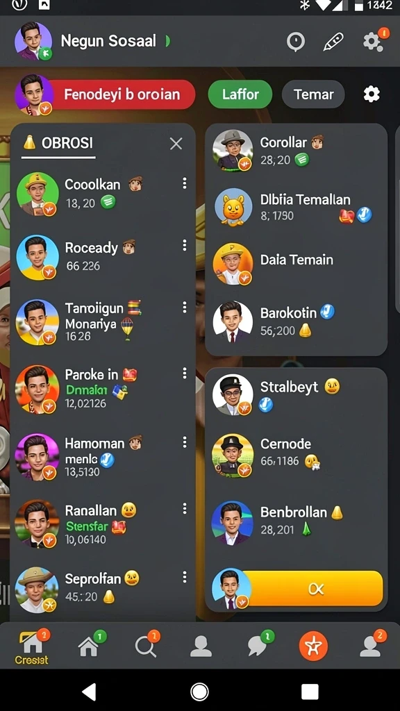 Fitur leaderboard untuk bersaing dengan teman.