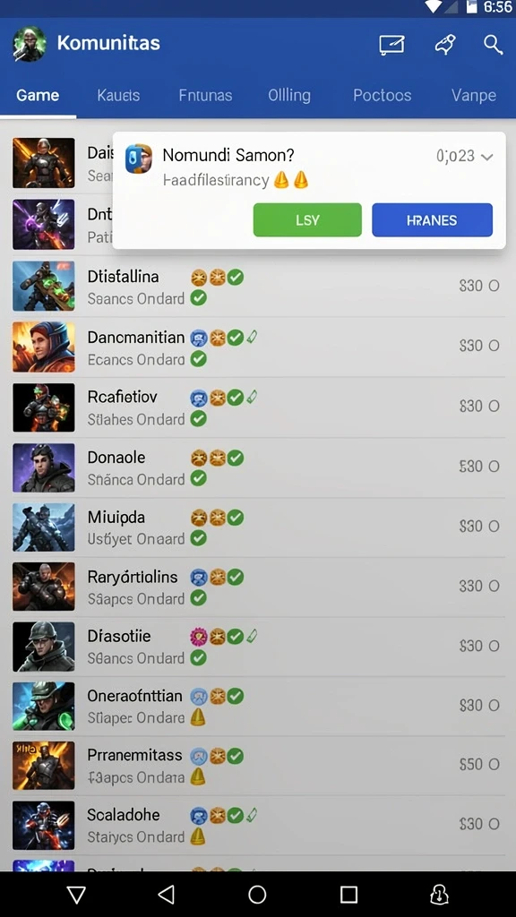 Screenshot menunjukkan mode permainan kompetitif yang seru.