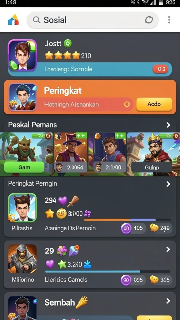 Beragam tema menarik untuk dipilih dan dimainkan.