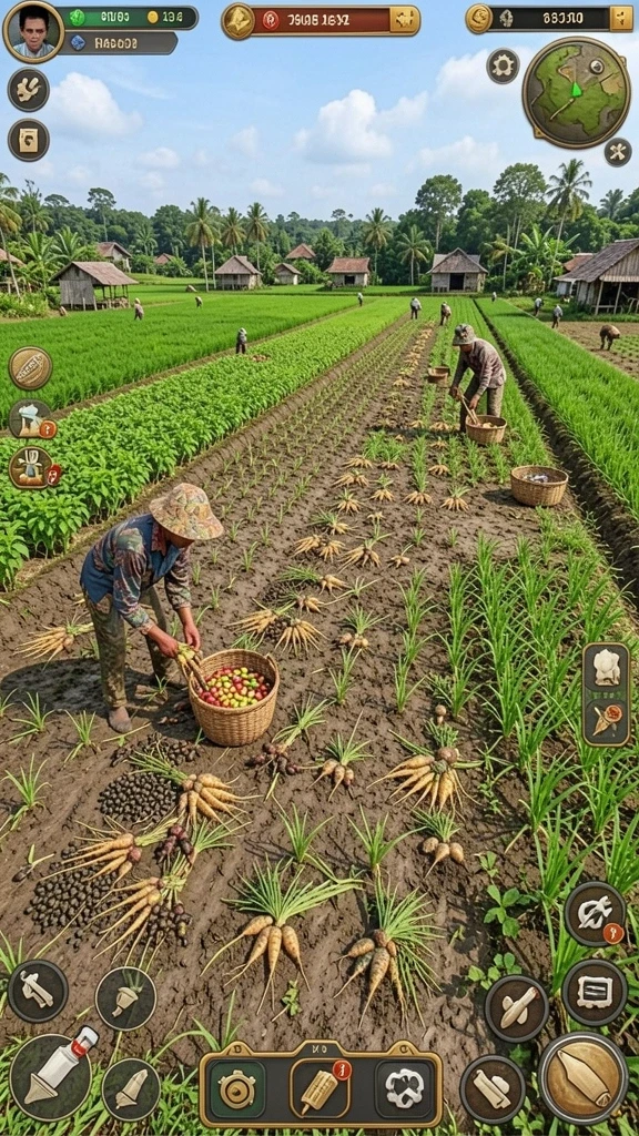 Menu permainan yang beragam dan mudah diakses.