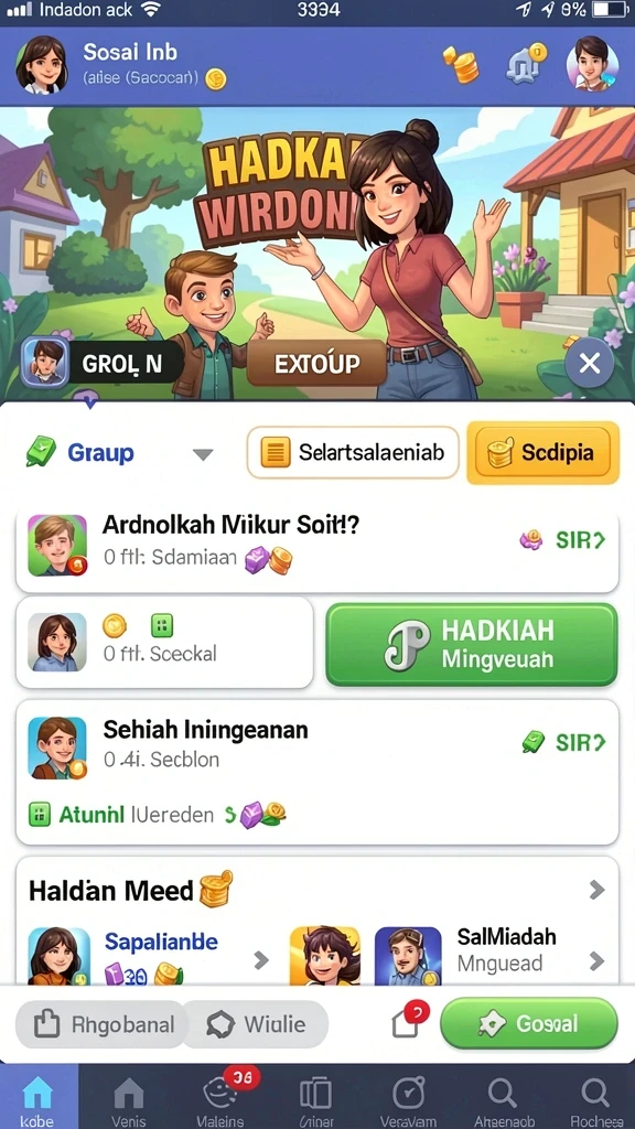 Fitur multiplayer yang seru untuk berkompetisi dengan teman.