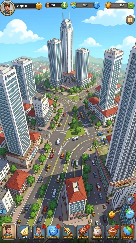 Tampilan utama NV77 yang menarik dan penuh warna.