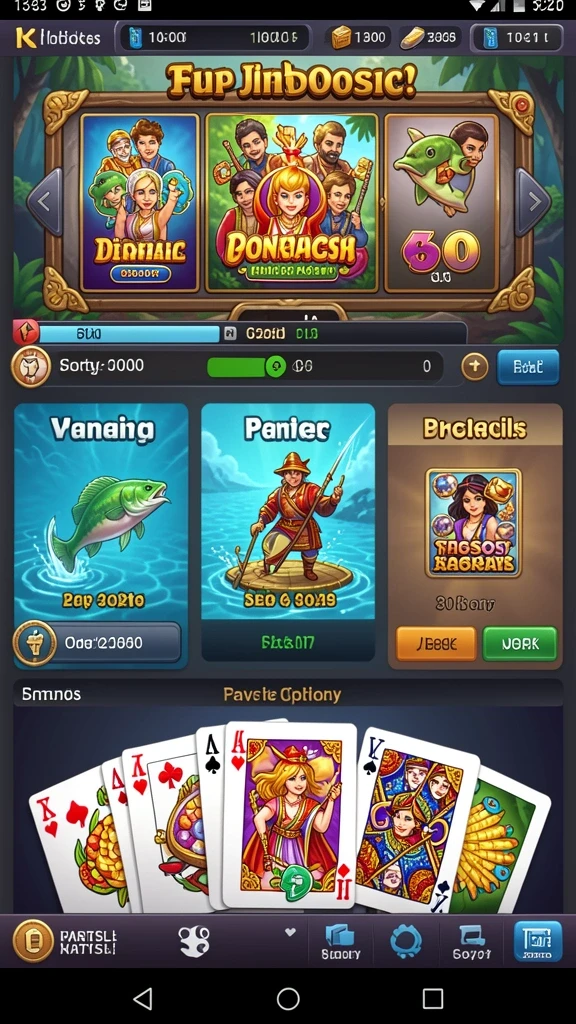 Berbagai pilihan permainan yang dapat dinikmati.