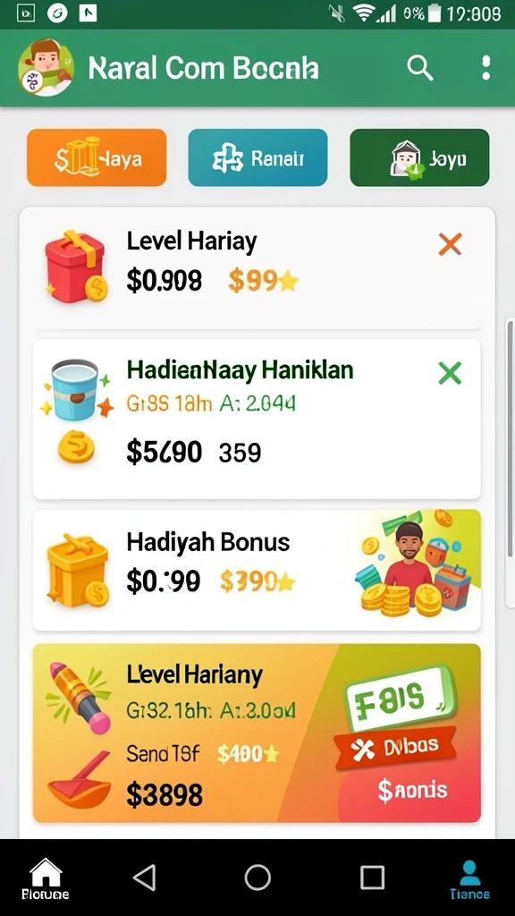 Screenshot menunjukkan antarmuka utama permainan.