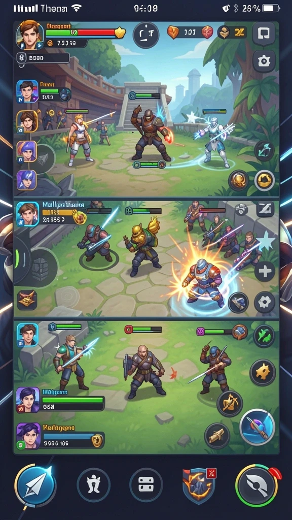 Screenshot memperlihatkan saat bermain dengan teman.