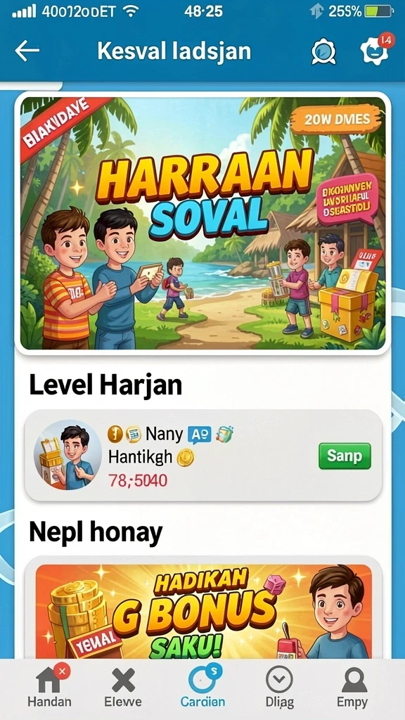 Menampilkan layar utama SGPSLOT dengan berbagai pilihan permainan.