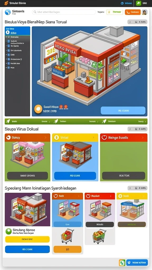 Beragam pilihan permainan tersedia di aplikasi.