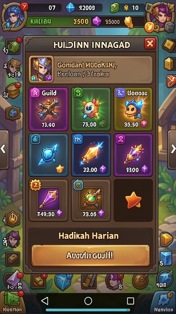 Tangkapan layar mode permainan yang baru dan menarik.