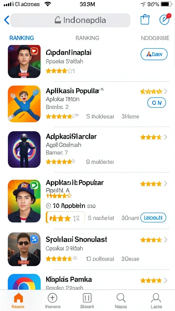 Tampilan awal aplikasi yang menarik dan modern.