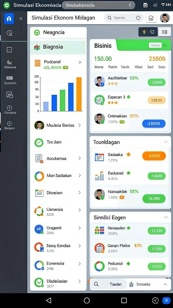 Menunjukkan tampilan antarmuka yang menarik dan user-friendly.