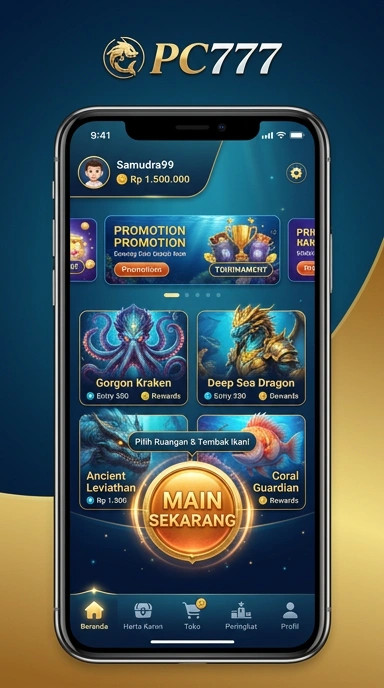 pc777 — layar beranda
